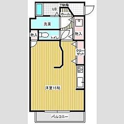 プランドール・アイ ワンルームの間取図画像