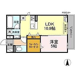 Affiner 1LDKの間取図画像