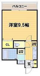 シャルレ14番館 1LDKの間取図画像