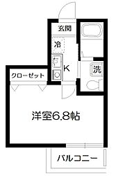 メゾン・ドユートピア小田原 1Kの間取図画像