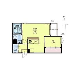 REGALEST卸町PRIME 1LDKの間取図画像