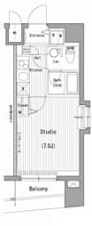 ガーラグランディ横濱桜木町 1Kの間取図画像