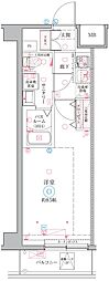 クレヴィスタ戸田 1Kの間取図画像