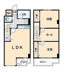 ピアレジアオヤマ5 2LDKの間取図画像