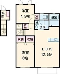 リ・プリマヴェーラ3 2LDKの間取図画像