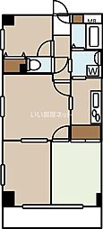 日神パレステージ河辺第2 3DKの間取図画像