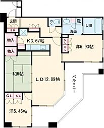 VIVACITYシーサイド 3LDKの間取図画像