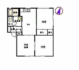 グランシャリオ 3DKの間取図画像
