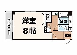 ニュープレジデントフジサワ 1Kの間取図画像