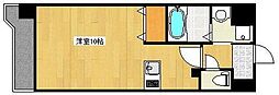 カーネリアン新屋敷 ワンルームの間取図画像
