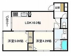 物件の間取り