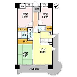ギャラクシーウィル中百舌鳥 3LDKの間取図画像