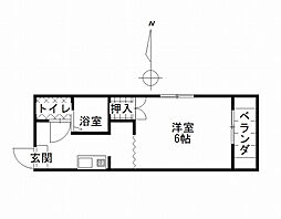 ブライトライツ高島 1Kの間取図画像