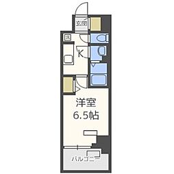 プレサンス梅田北ディア 1Kの間取図画像