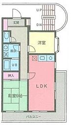 パークホーム・K 2LDKの間取図画像