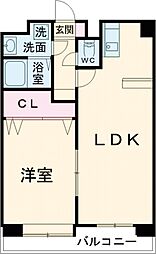 ParcVert公立大 1LDKの間取図画像
