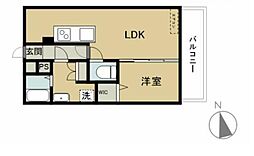 REGINA大分駅南 1LDKの間取図画像