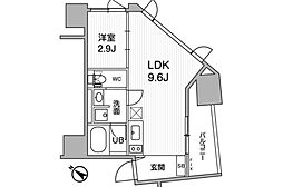 nidoSUGAMO 1LDKの間取図画像