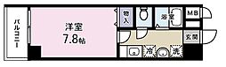 ジョイ北方 1Kの間取図画像