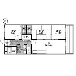 ボナール畑田 3LDKの間取図画像