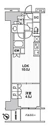 WORVE横浜伊勢佐木町 1LDKの間取図画像