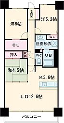 サーパス神宮参道レジデンス 3LDKの間取図画像