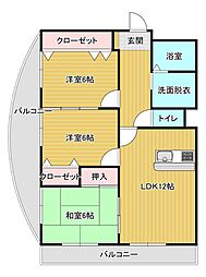 ミリオンマンション 3LDKの間取図画像