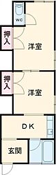 フォレスト・エム 2Kの間取図画像
