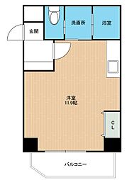 Seres桜町 ワンルームの間取図画像