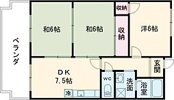 エクセル赤松 3LDKの間取図画像