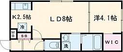 Horse Win20(ホース ウィン) 1LDKの間取図画像