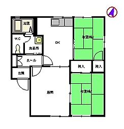 プレステージ1 3DKの間取図画像