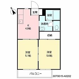 ファミール21 2Kの間取図画像