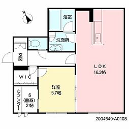 RICCO藤崎宮 1SLDKの間取図画像