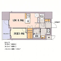 S-RESIDENCE千種belvia TOWER(べルヴィアタワー) 10月27日(火) 1LDKの間取図画像