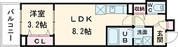 ジーメゾン郡山ネクサス 1LDKの間取図画像