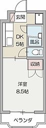 メゾン・リヴェール 1DKの間取図画像