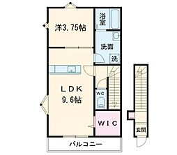 ポーリーハイツ 1LDKの間取図画像
