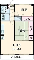 サンヴェルディ木室 3LDKの間取図画像