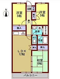 ファーストコート大橋 3LDKの間取図画像