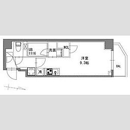 S-RESIDENCE東陽町feliz ワンルームの間取図画像