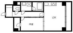 ガレリア竹町ビル 1LDKの間取図画像