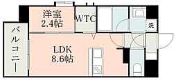 (仮称)ラ・シック新町 1LDKの間取図画像