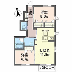 物件の間取り
