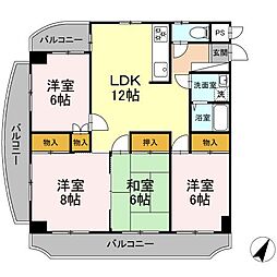 ビアン本間 4LDKの間取図画像