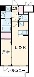 グランフォーレ千早マークスクエアイーストウイング 1LDKの間取図画像