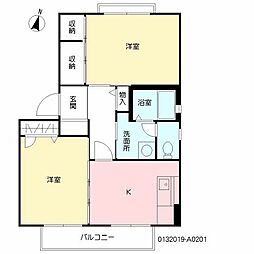 ウィステリア姶良A 2Kの間取図画像