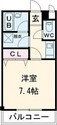 PREMAISONF 1Kの間取図画像