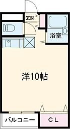 サニーパレス大津和 ワンルームの間取図画像