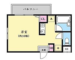 ロイヤル・クレスト ワンルームの間取図画像